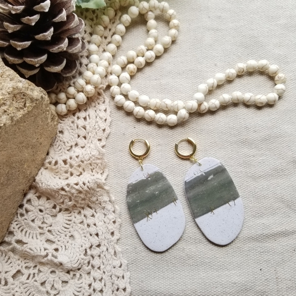 "Stoneware" earrings